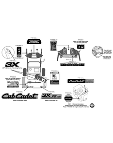 Label Map 28-Inch Hd Diagram and Parts List for 3X28-INCHHD31AH55SY (31AH55SY710)(2014) Cub Cadet Snow Blower